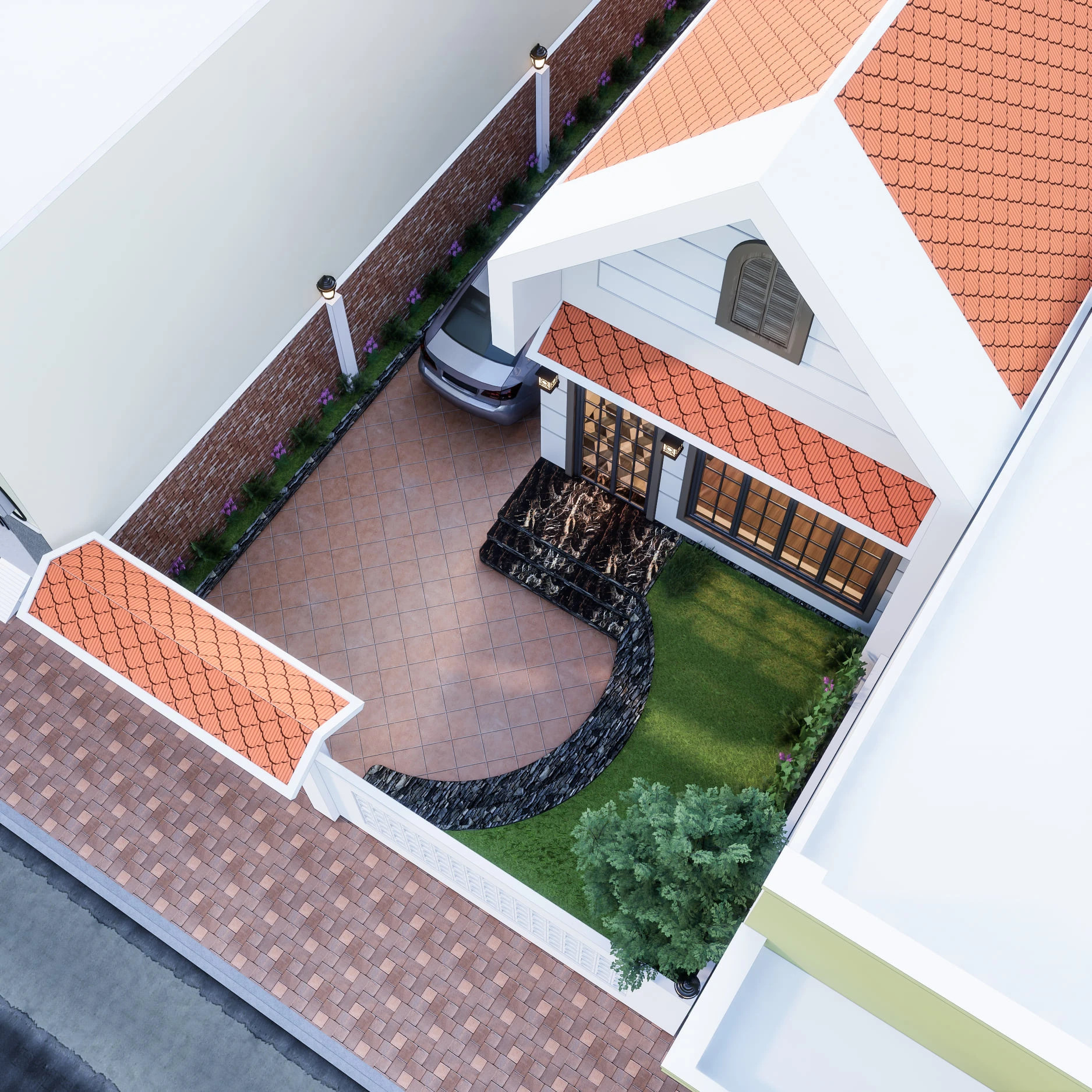 Exterior Modern Enscape Free Sketchup Scene ID 101000537 (Thanh Tung Nguyen)