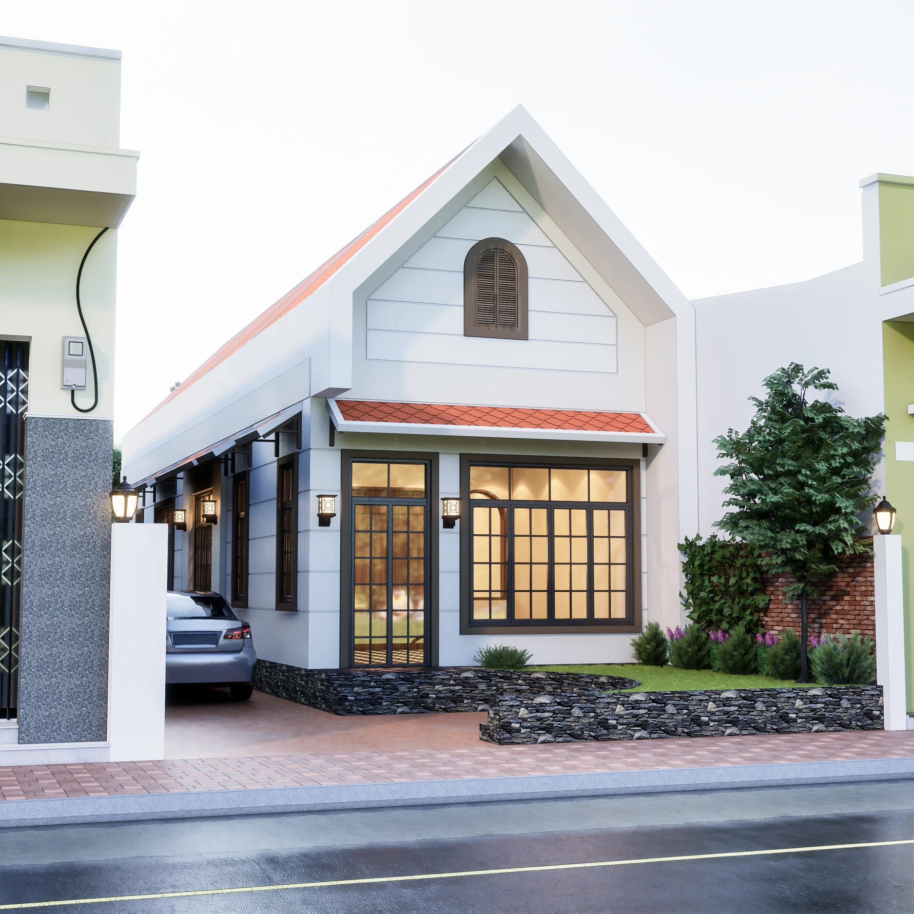 Exterior Modern Enscape Free Sketchup Scene ID 101000537 (Thanh Tung Nguyen)