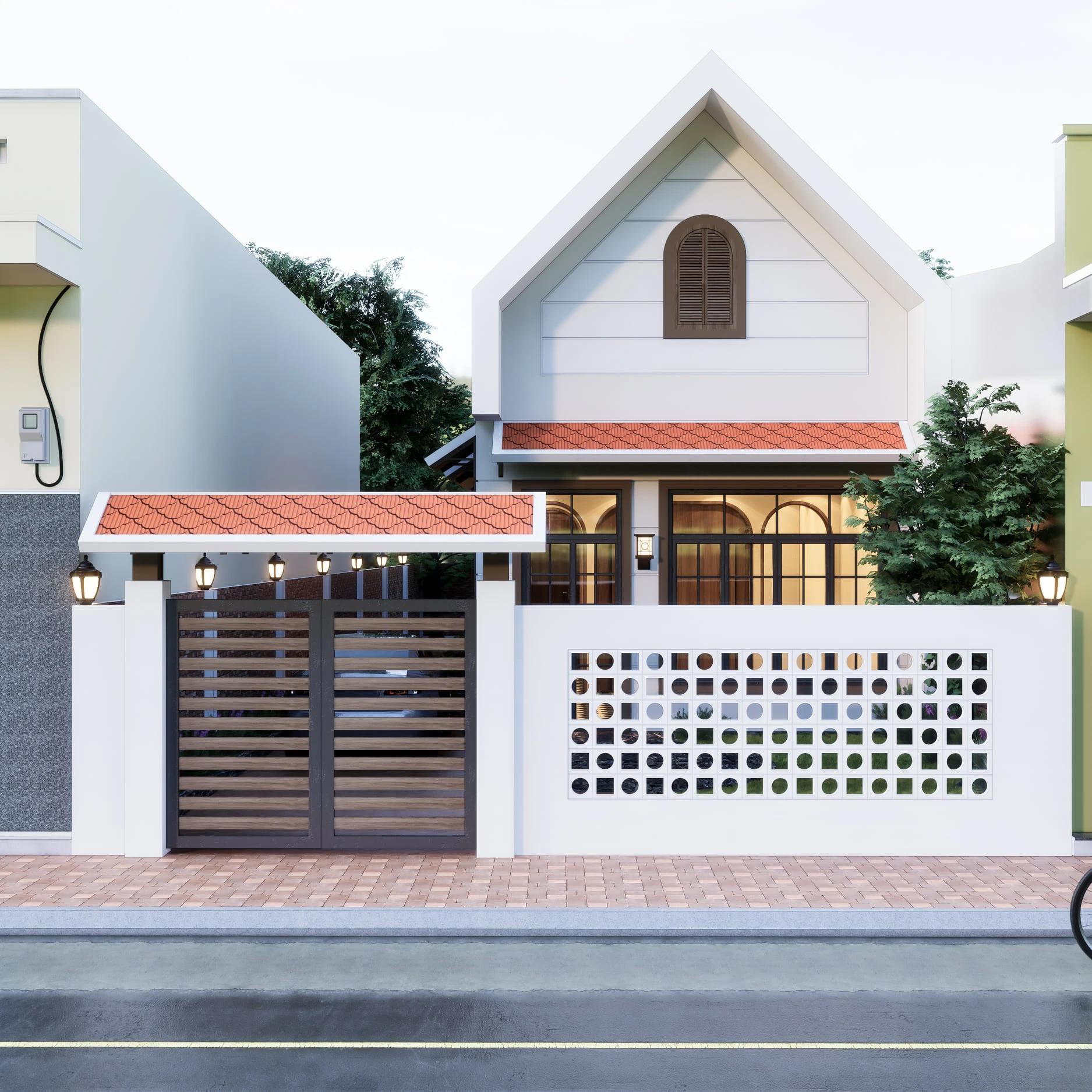 Exterior Modern Enscape Free Sketchup Scene ID 101000537 (Thanh Tung Nguyen)