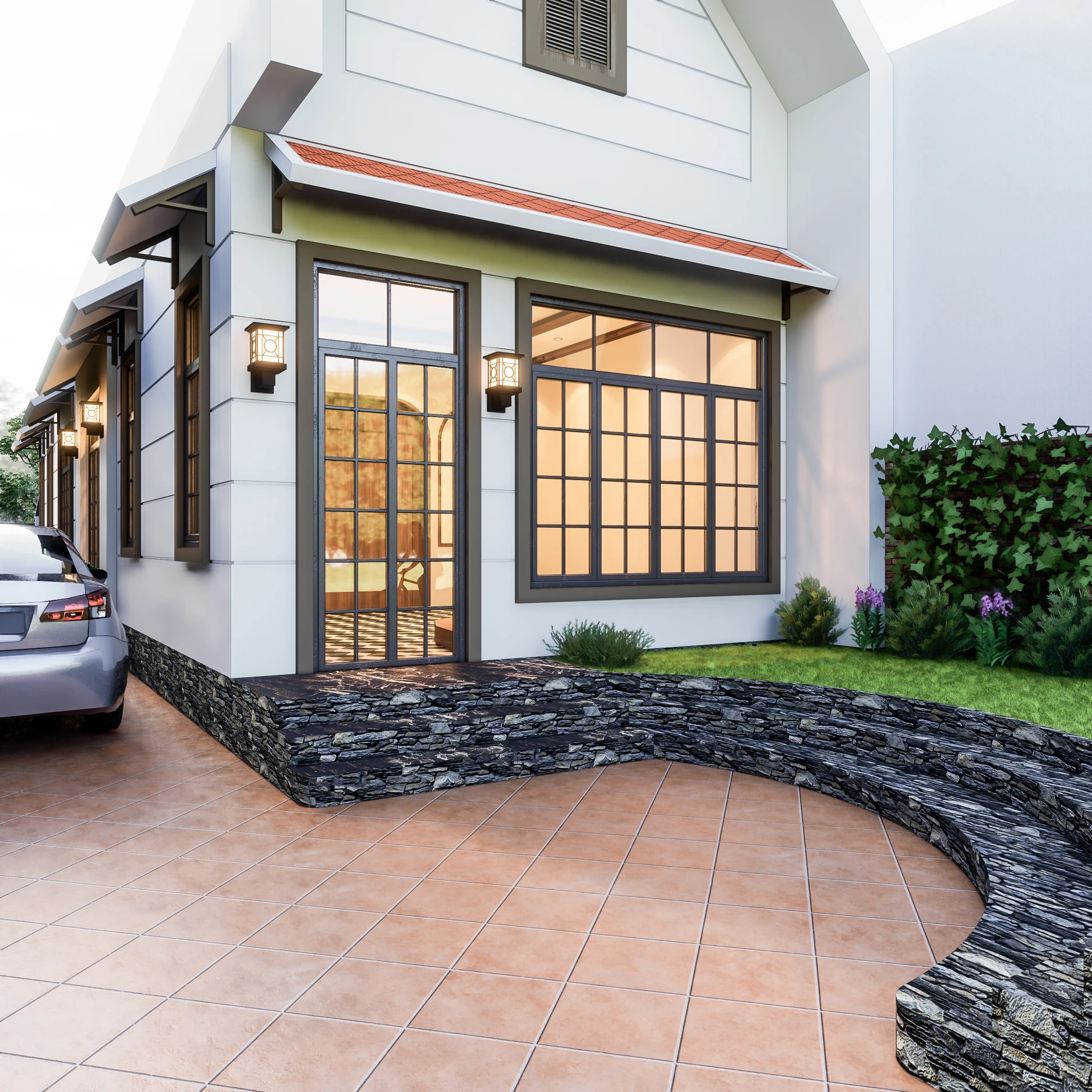 Exterior Modern Enscape Free Sketchup Scene ID 101000537 (Thanh Tung Nguyen)