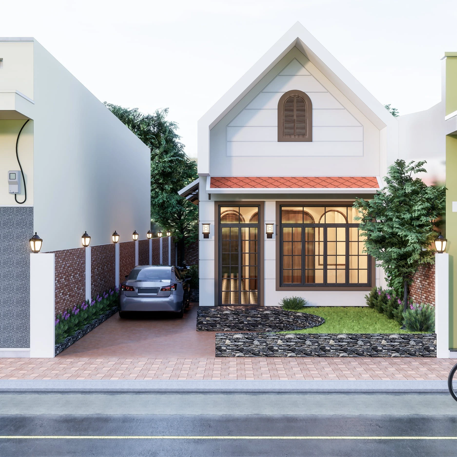 Exterior Modern Enscape Free Sketchup Scene ID 101000537 (Thanh Tung Nguyen)