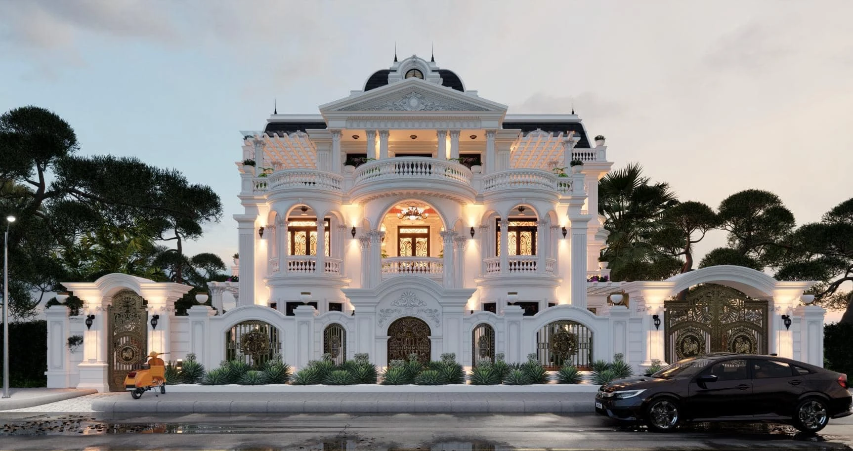 Exterior Modern Enscape Sketchup Scene Download ID 101000498 (Minh Toan)