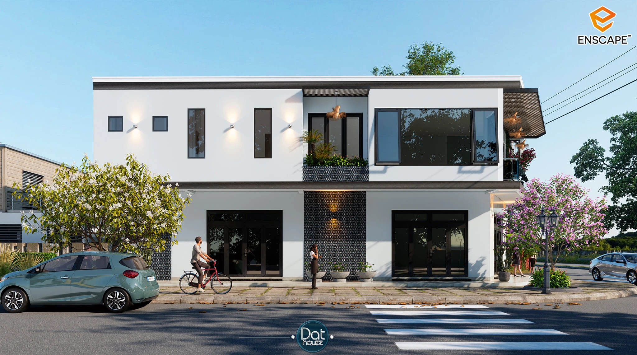 Exterior Modern Enscape Sketchup Scene Download ID 101000518 (Dat Houzz)