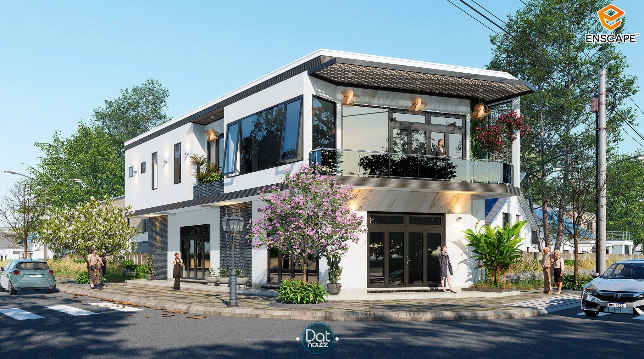 Exterior Modern Enscape Sketchup Scene Download ID 101000518 (Dat Houzz)