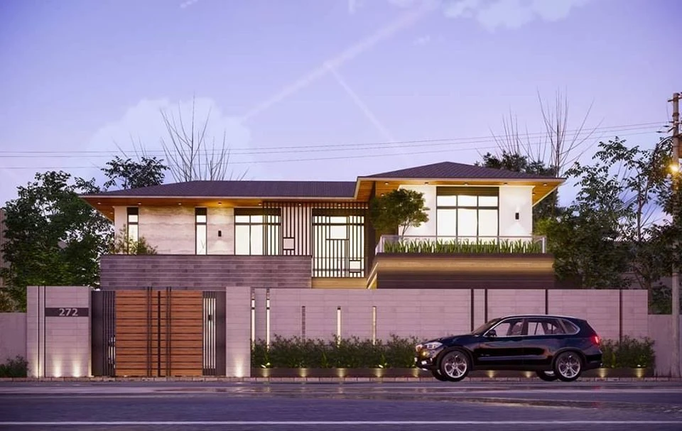 Exterior Modern Enscape Sketchup Scene Free Download ID 101000713 (Than Nguyen)