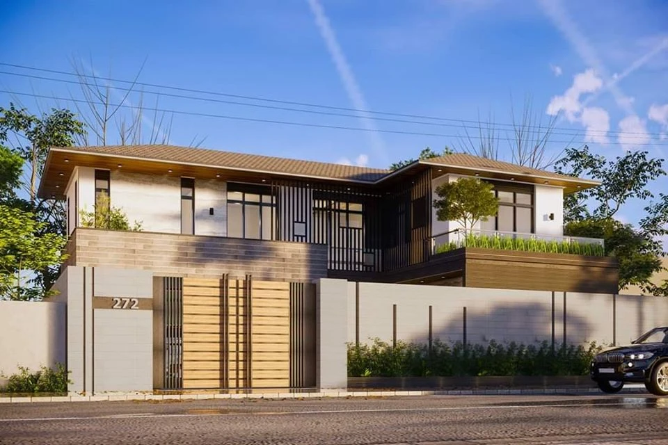 Exterior Modern Enscape Sketchup Scene Free Download ID 101000713 (Than Nguyen)