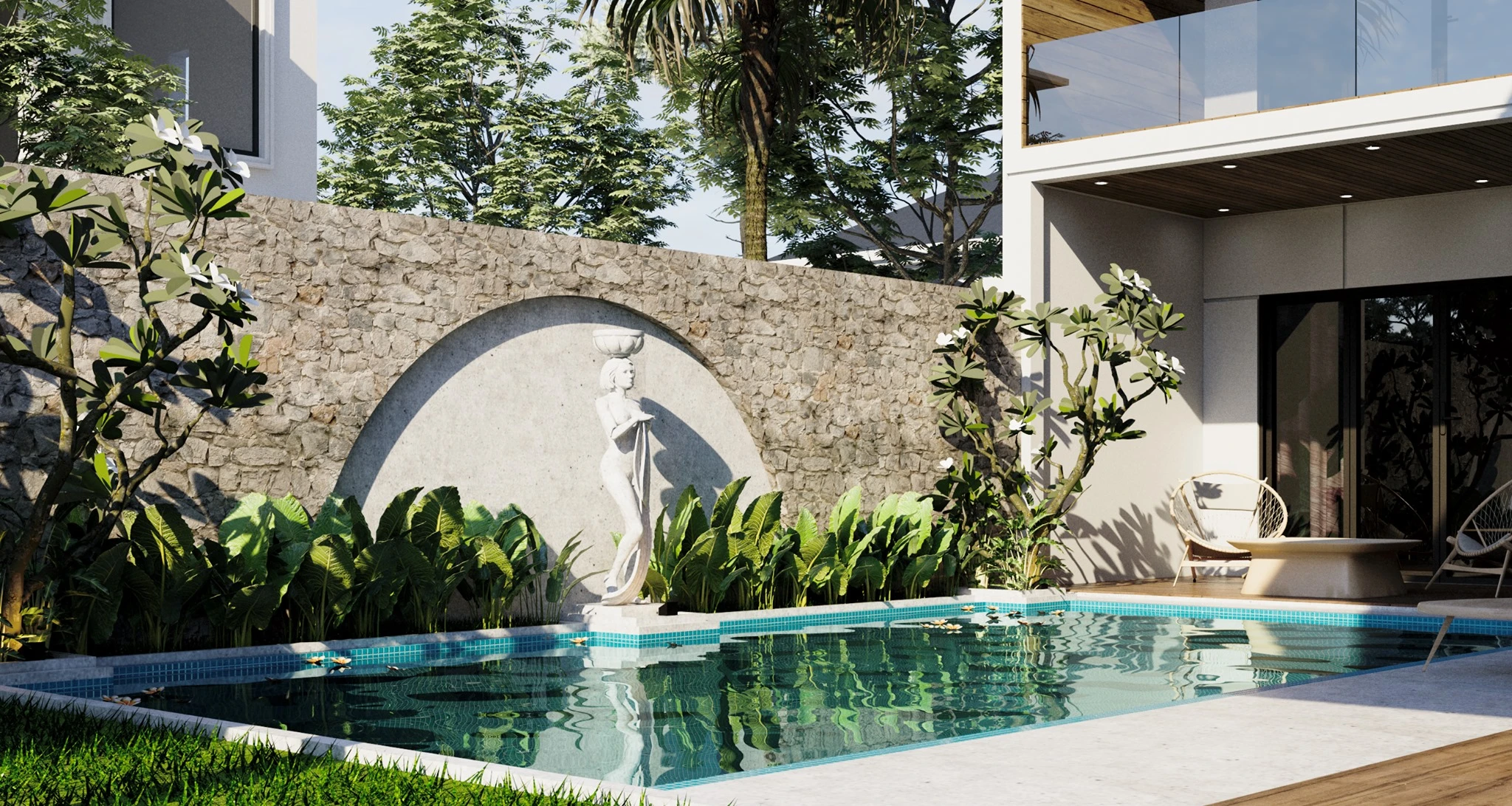 Exterior Modern Free Sketchup Scene ID 101000457 (Ty Nguyen)