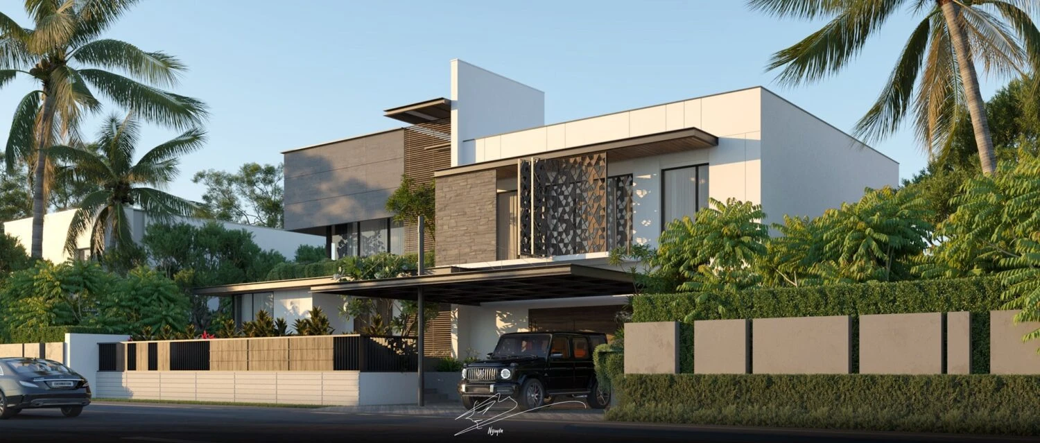 Exterior Modern Sketchup Free Model ID 101000280 (Nguyen Vo Thanh Nguyen)