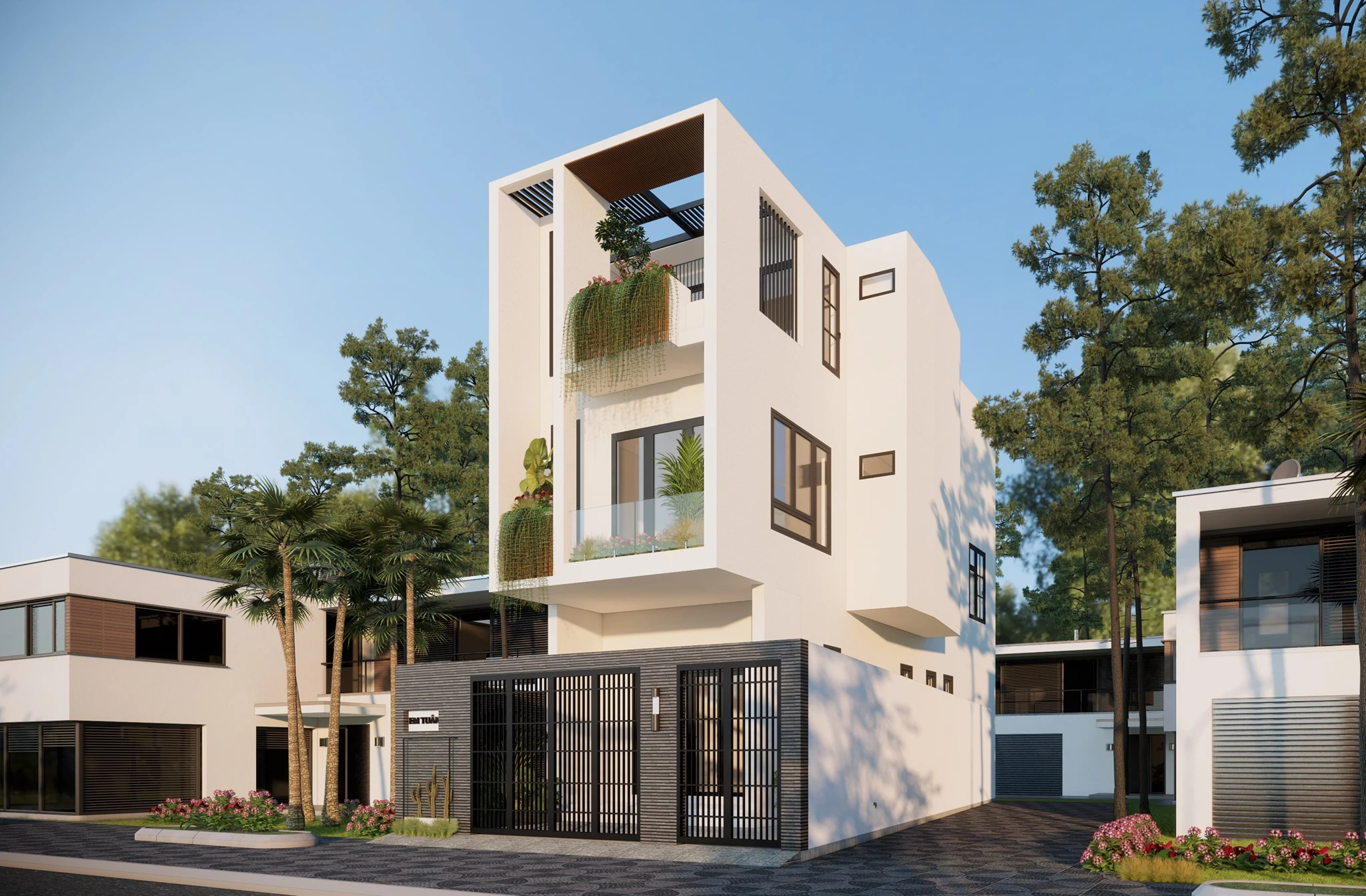 Exterior Modern Sketchup Model Free Download ID 101000541 (Duong Duong)