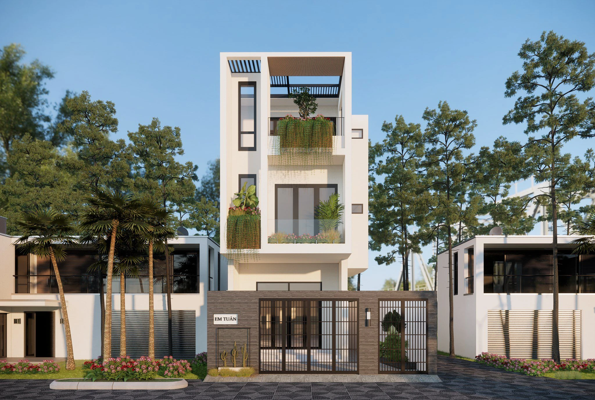 Exterior Modern Sketchup Model Free Download ID 101000541 (Duong Duong)