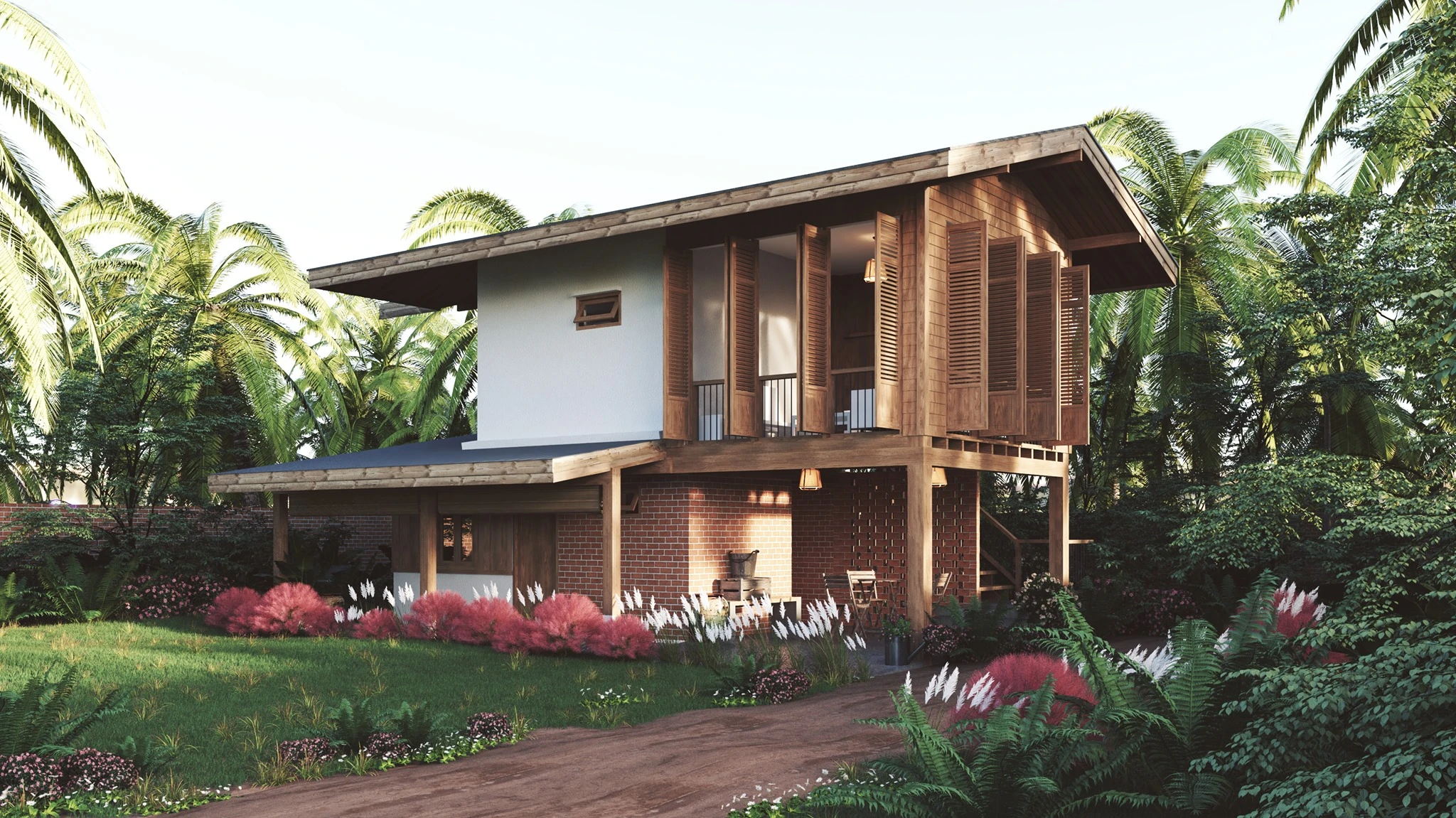 Exterior Modern Sketchup Scene Download ID 101000588 (Chi Cong Le)