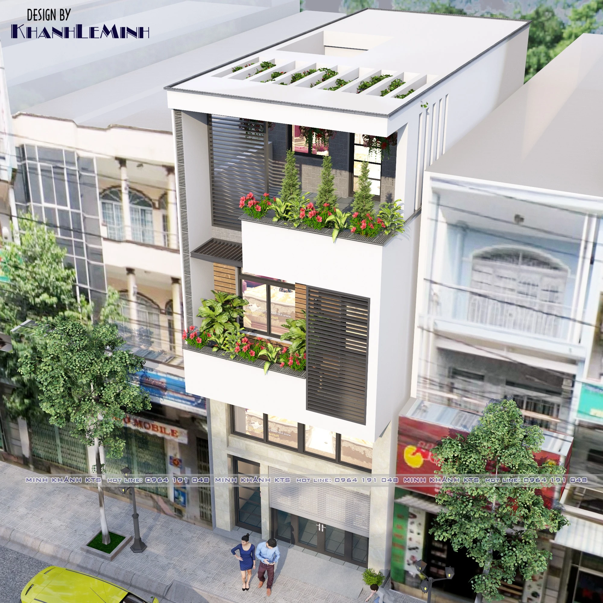 Exterior Modern Sketchup Scene Free Download ID 101000603 (Khanh Le Minh)