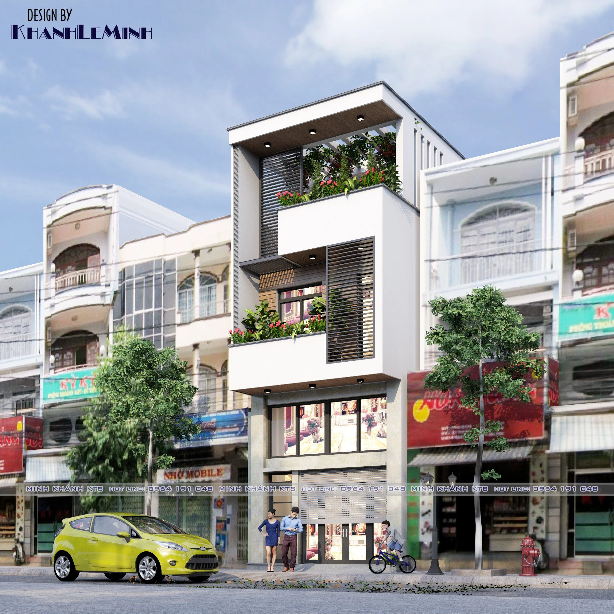 Exterior Modern Sketchup Scene Free Download ID 101000603 (Khanh Le Minh)