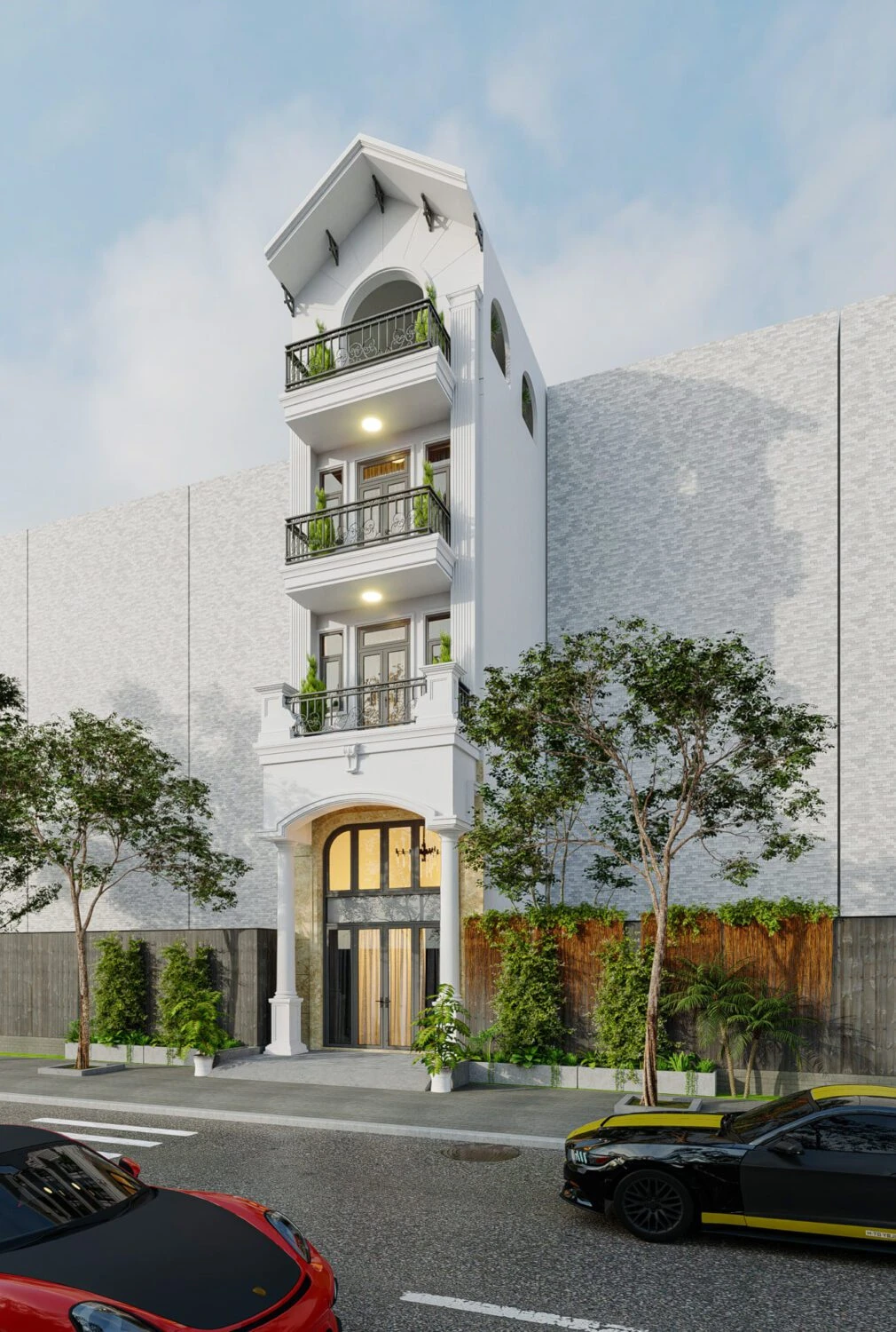 Exterior Modern Vray Sketchup 3d Models Free Download ID 101000344 (Quoc Vi Phan Phan)