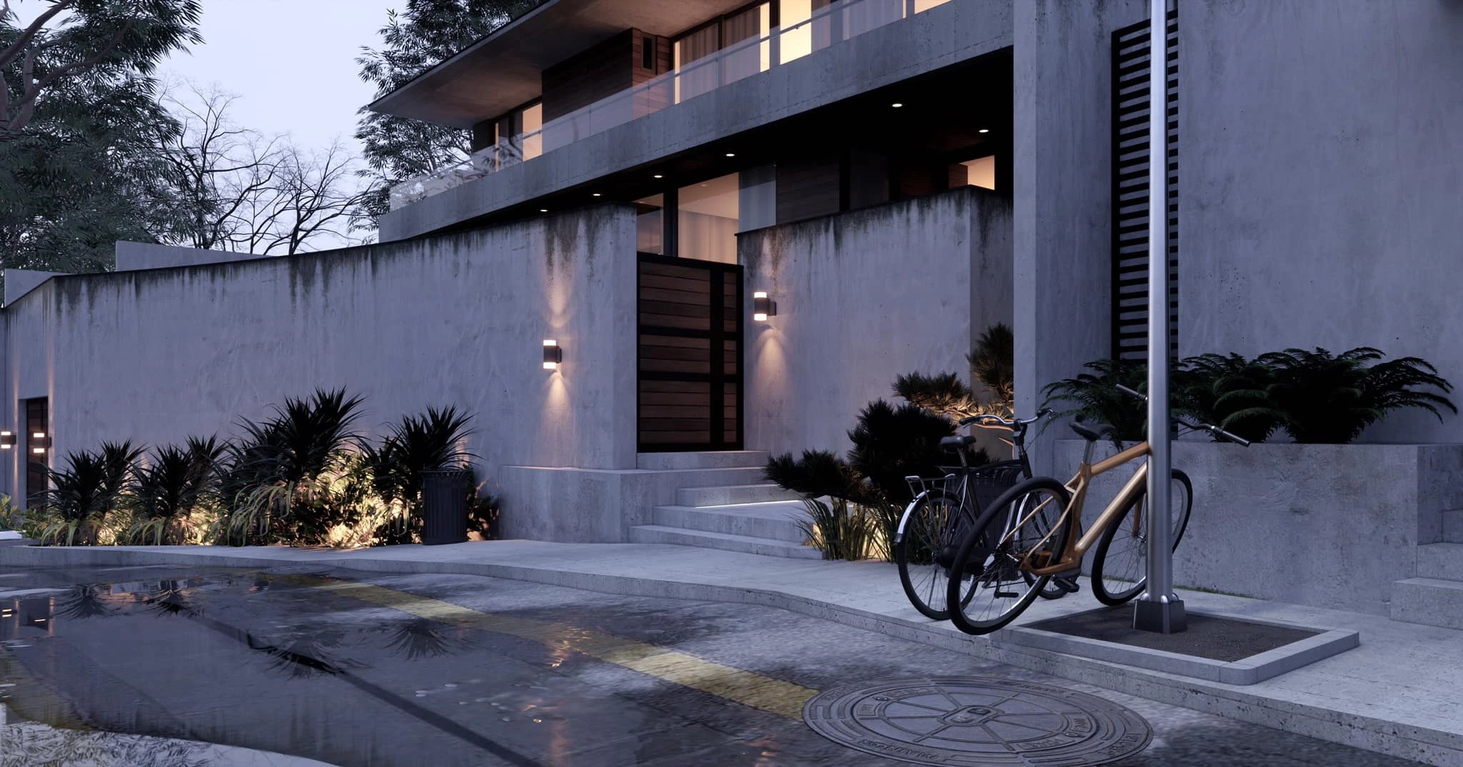 Exterior Modern Vray Sketchup 3d Models Free Download ID 101000504 (Minh Toan)