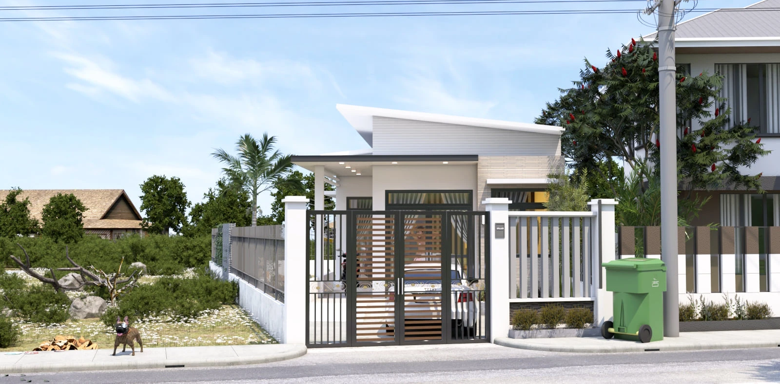 SketchUp Free Exterior Modern Vray Sketchup Free Model ID 101000540 (Duy)