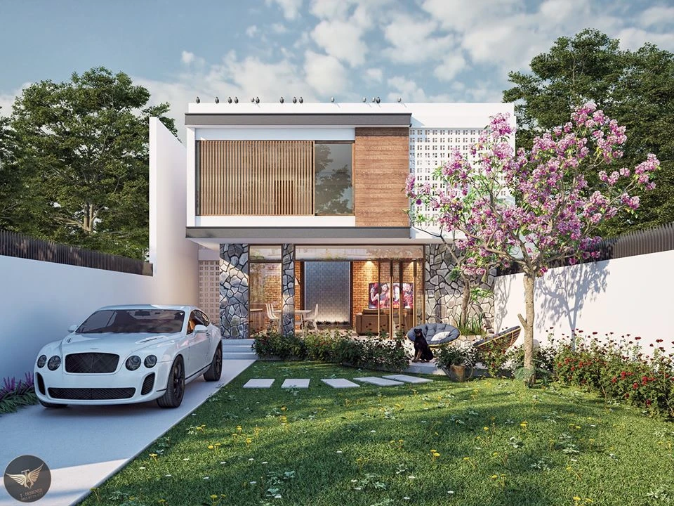 Exterior Modern Vray Sketchup Model Download ID 101000685 (Tai Le)