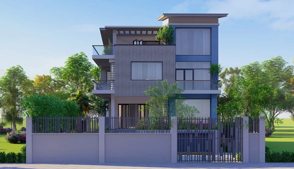 SketchUp Free Exterior Sketchup 3d Models Free Download Modern ID 101000694 (Thanh Luan Nguyen)