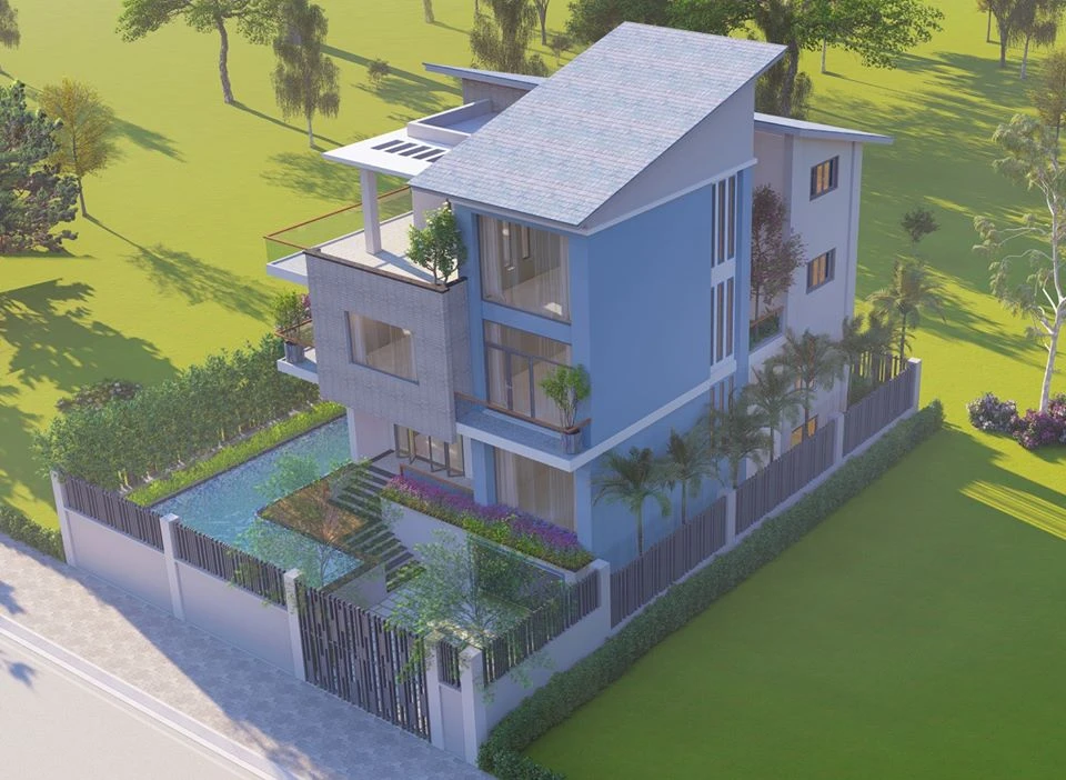 SketchUp Free Exterior Sketchup 3d Models Free Download Modern ID 101000694 (Thanh Luan Nguyen)