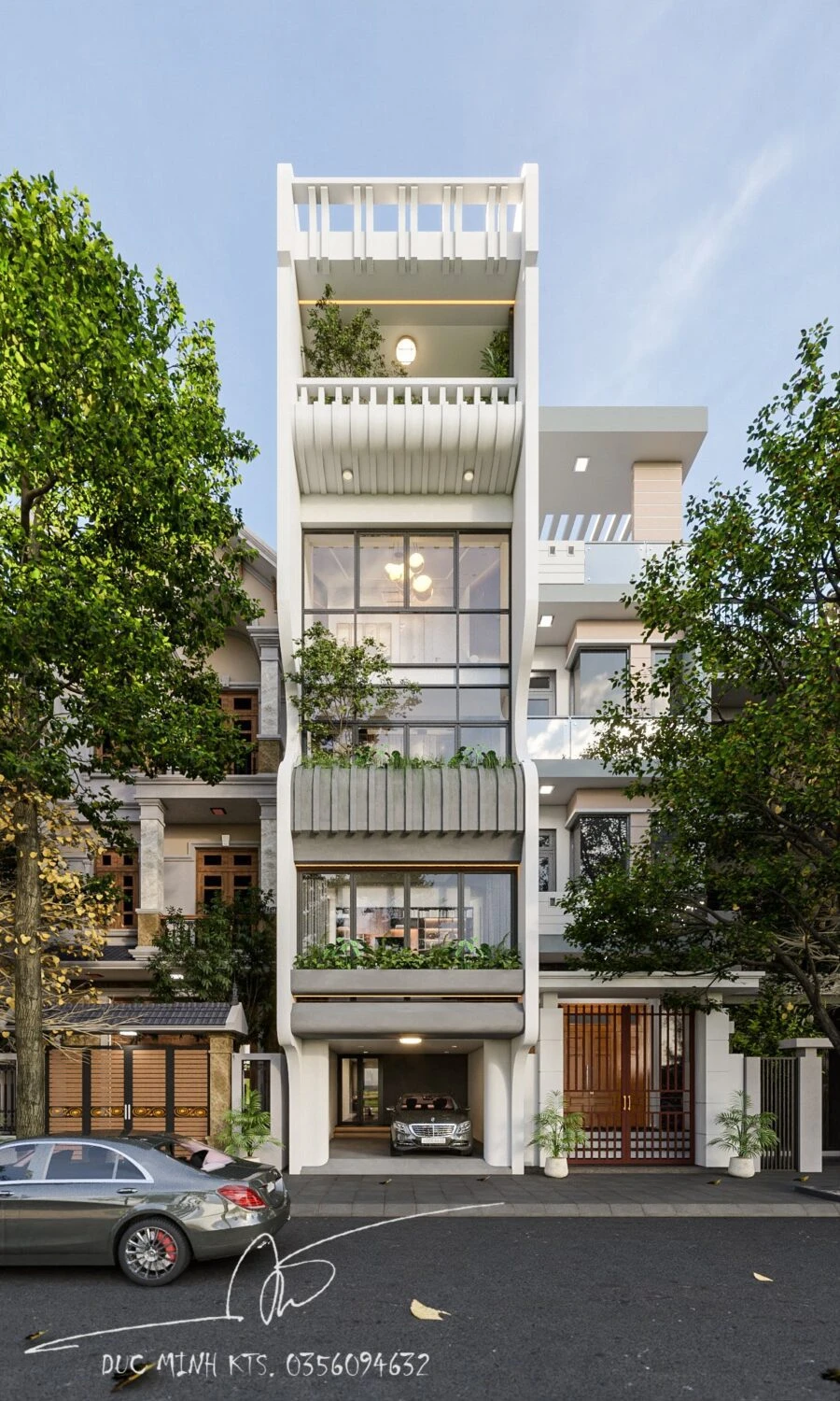 Exterior Sketchup 3d Models Free Download Vray Modern ID 101000294 (Do Duc Minh)