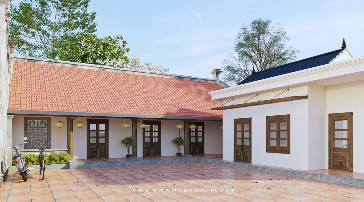 Exterior Sketchup Free Model Modern ID 101000270 (Danh Nam)