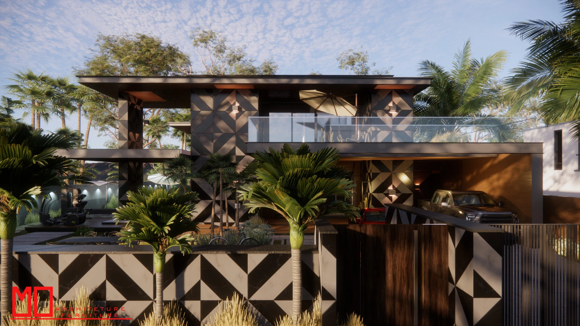 SketchUp Free Exterior Sketchup Free Model Modern ID 101000460 (Vi Luong)