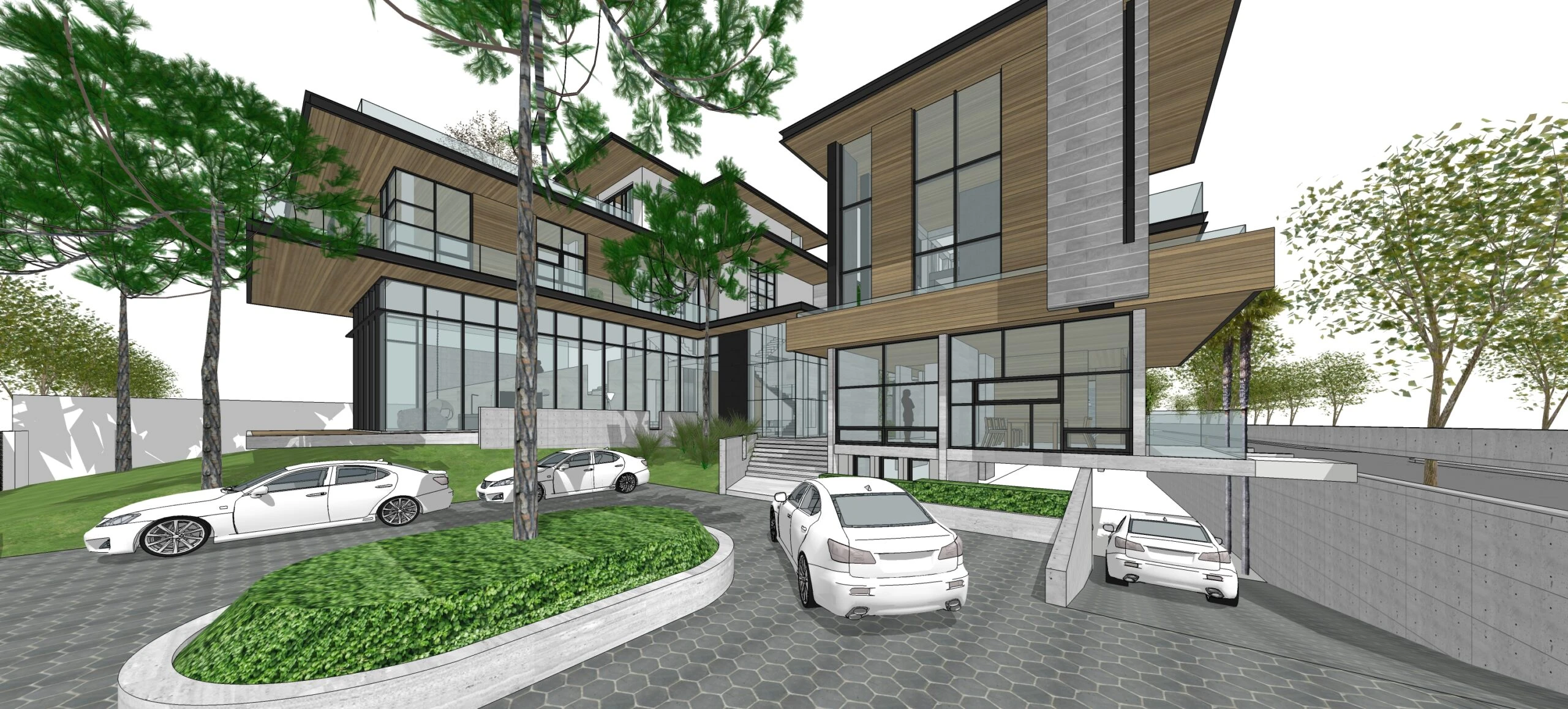 SketchUp Free Exterior Sketchup Free Model Modern ID 101000510 (Alex Luu)