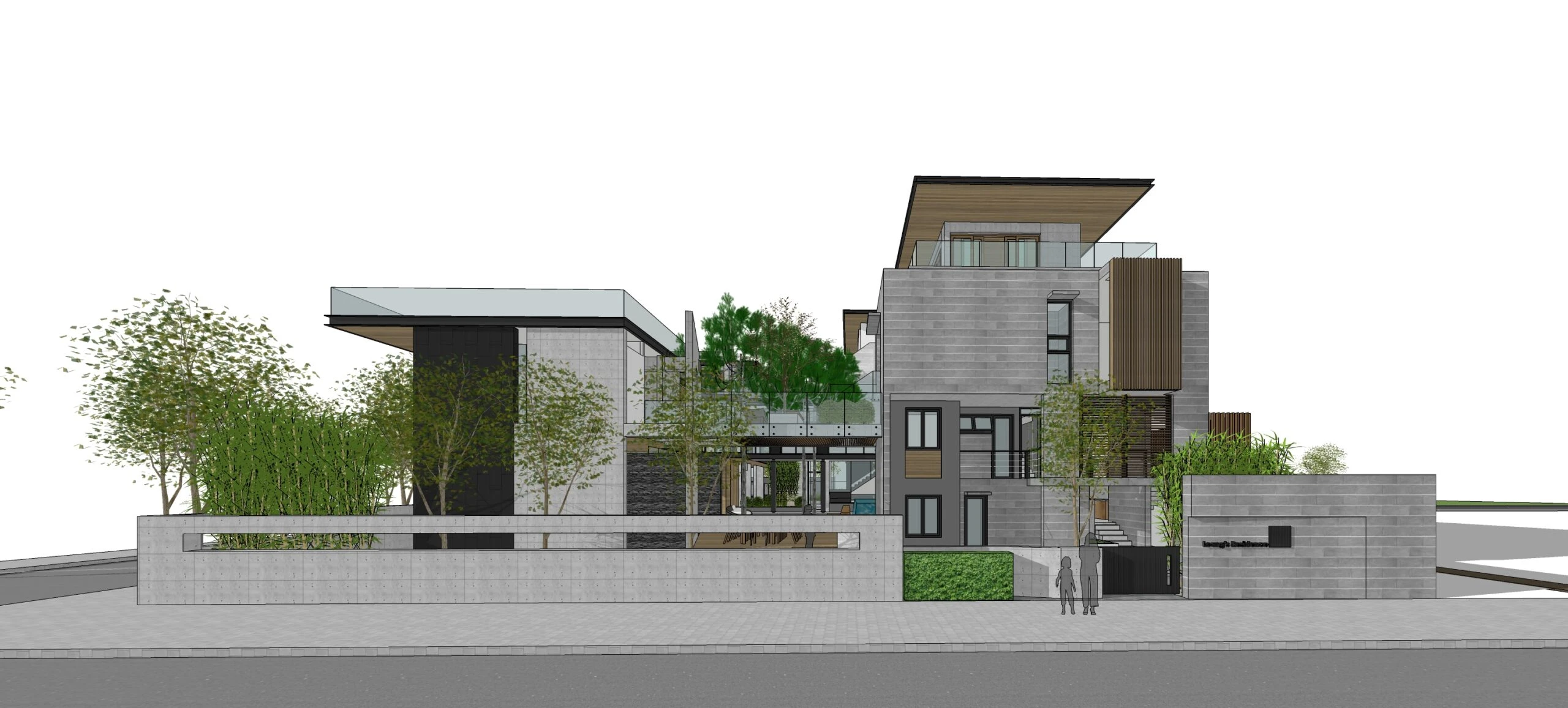 SketchUp Free Exterior Sketchup Free Model Modern ID 101000510 (Alex Luu)