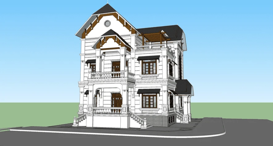 Exterior Sketchup Model Download Modern ID 101000675 (Duy L)