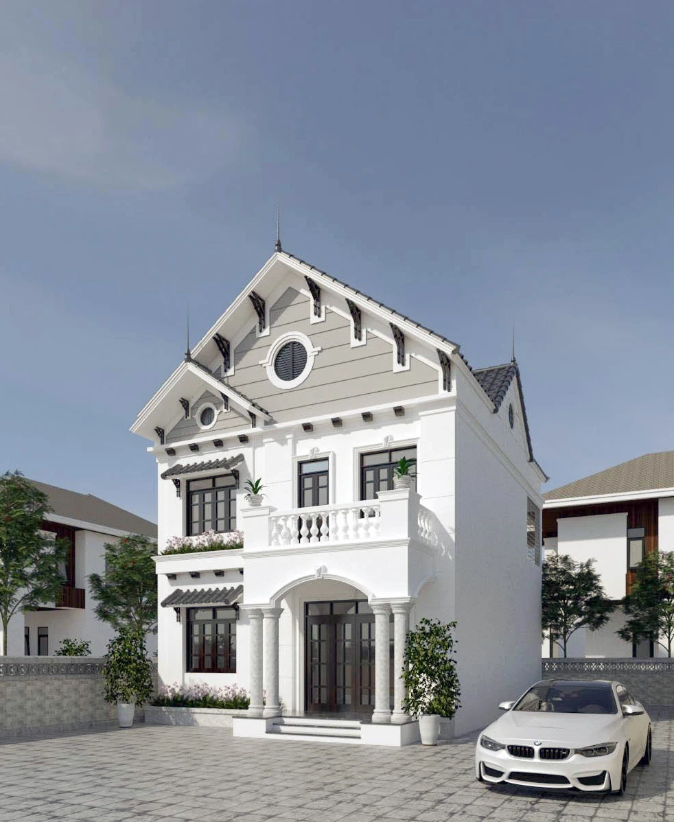 SketchUp Free Exterior Sketchup Model Download Vray Modern ID 101000655 (Dao Van Nam)