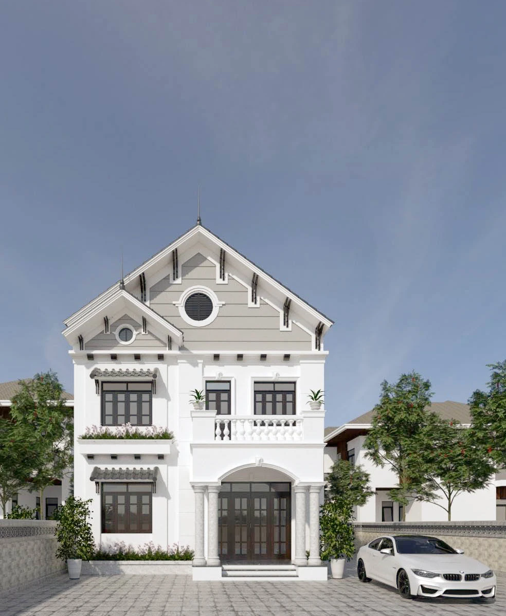 SketchUp Free Exterior Sketchup Model Download Vray Modern ID 101000655 (Dao Van Nam)