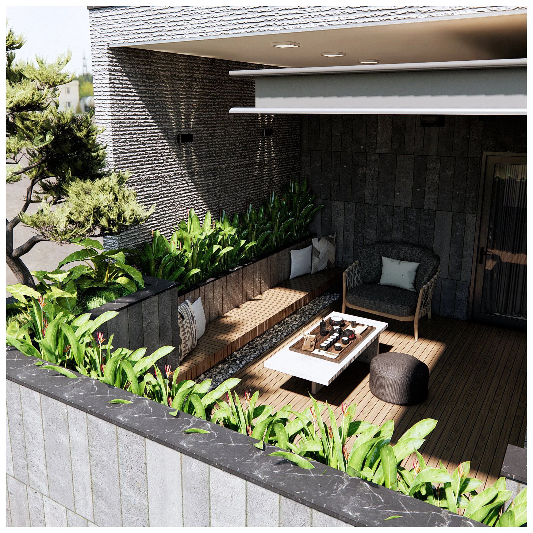 Exterior Sketchup Model Free Download Enscape Modern ID 101000521 (Tuan Nguyen)
