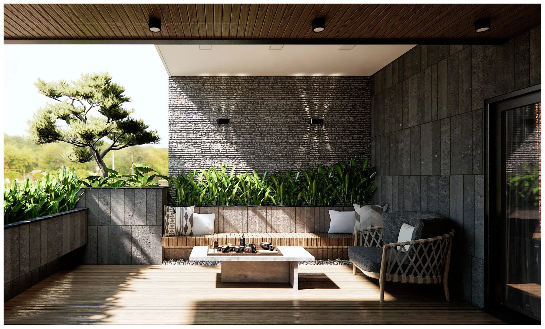 Exterior Sketchup Model Free Download Enscape Modern ID 101000521 (Tuan Nguyen)