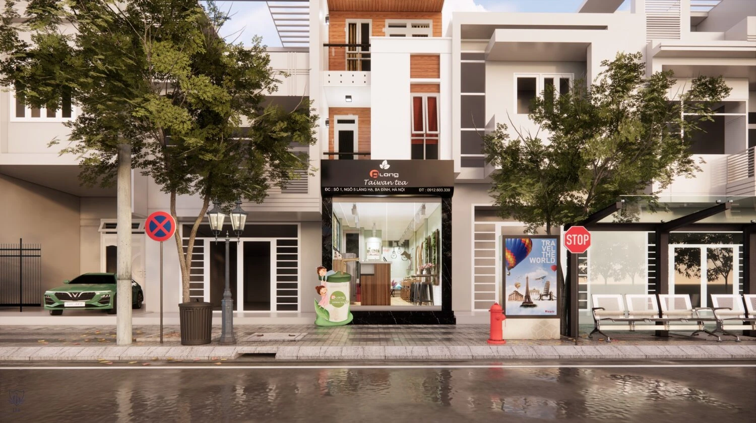 Exterior Sketchup Model Free Download Modern ID 101000281 (Pham Minh Kien)