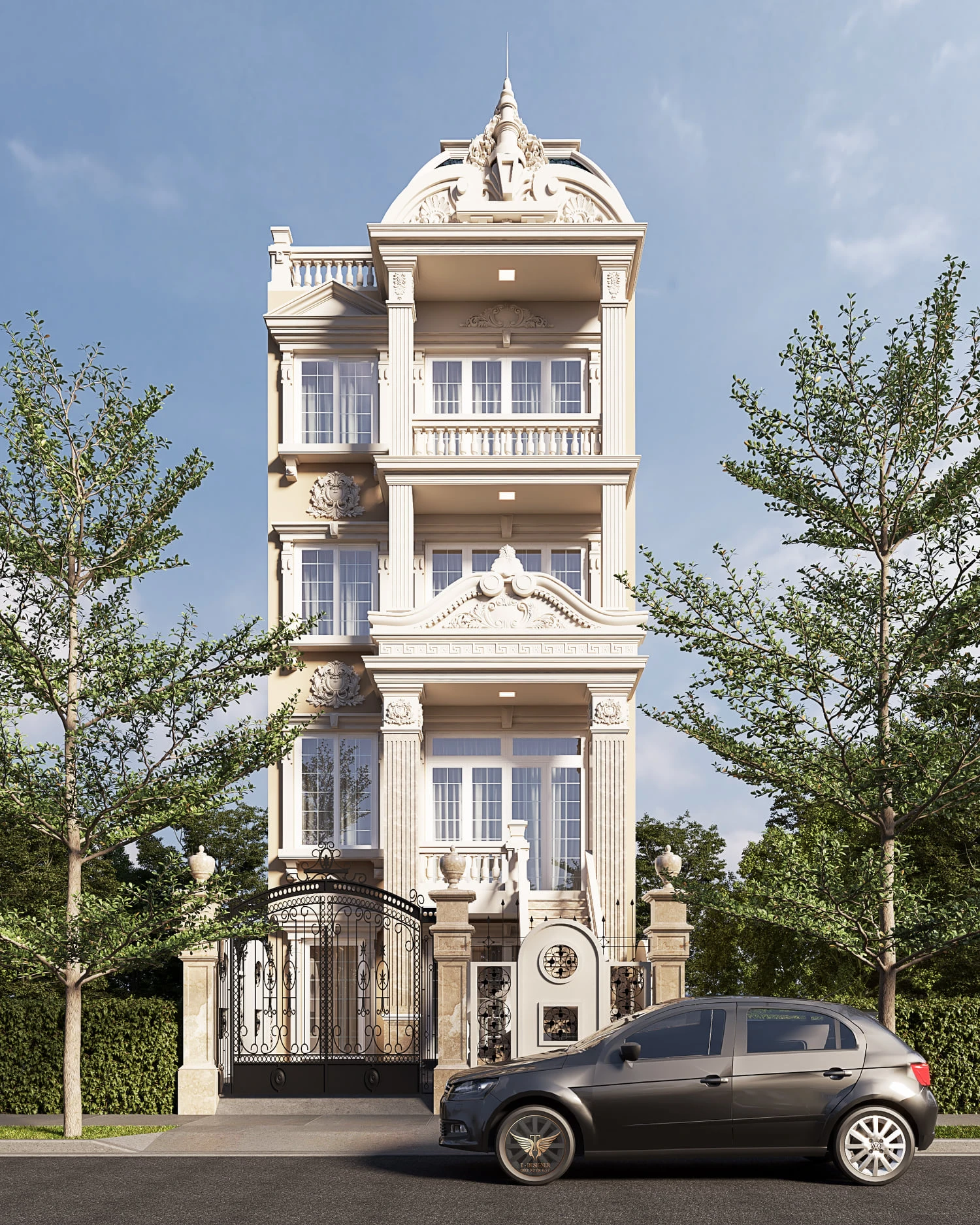 Exterior Sketchup Model Free Download Modern ID 101000461 (Tai Le)