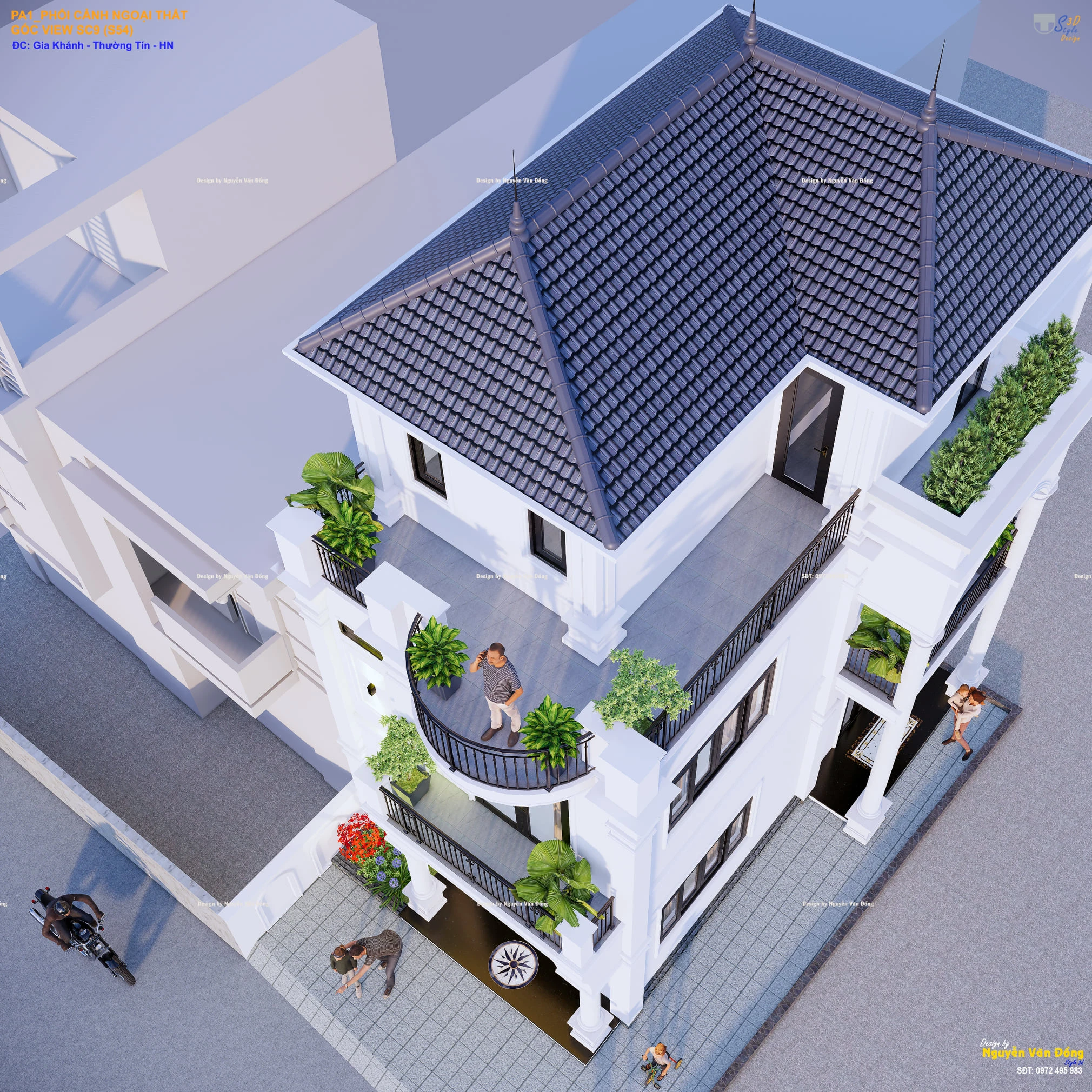 Exterior Sketchup Model Free Download Modern ID 101000551 (Dong Nguyen Van)