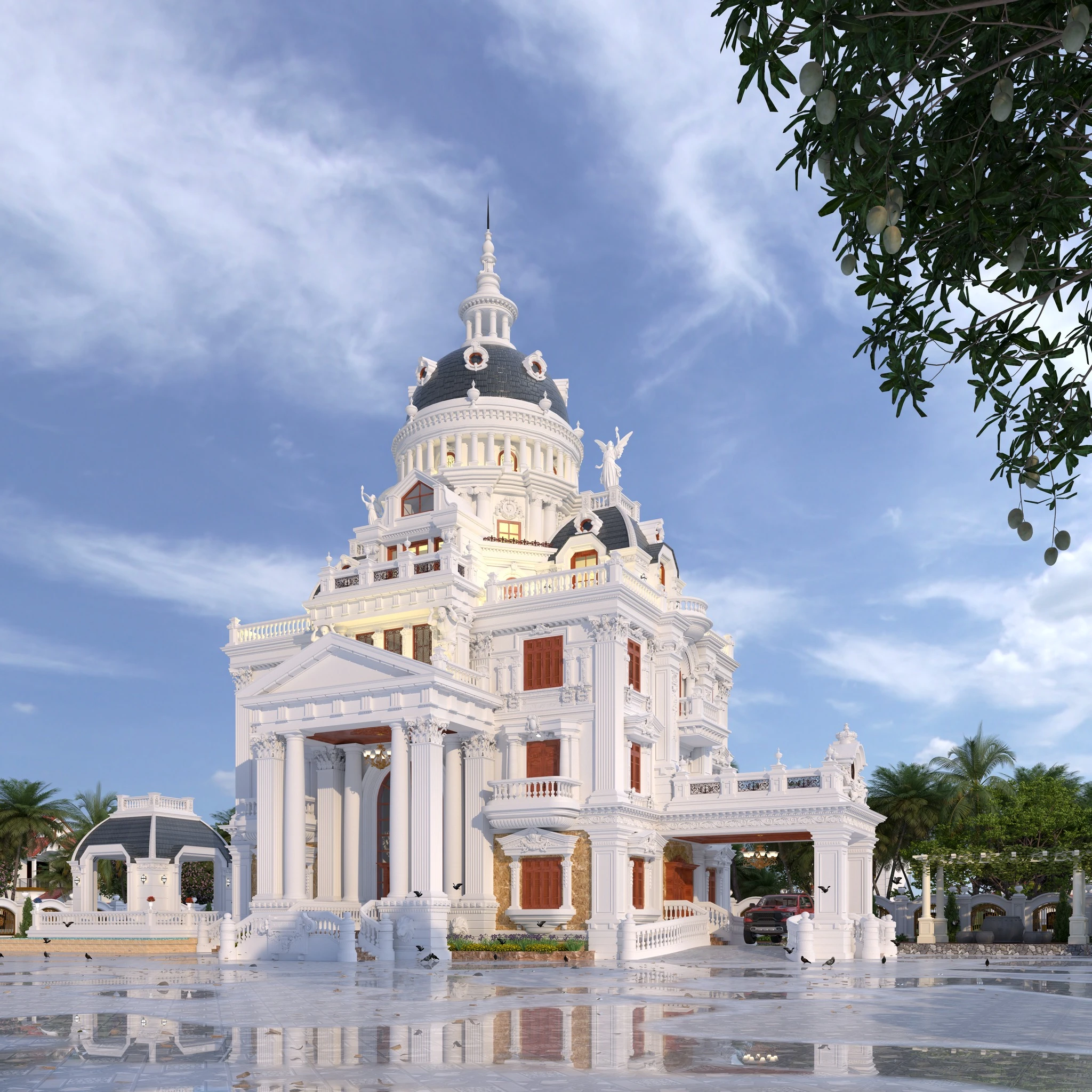 Exterior Sketchup Model Free Download Neo Classic ID 213000718 (Nguyen Trung Kien)