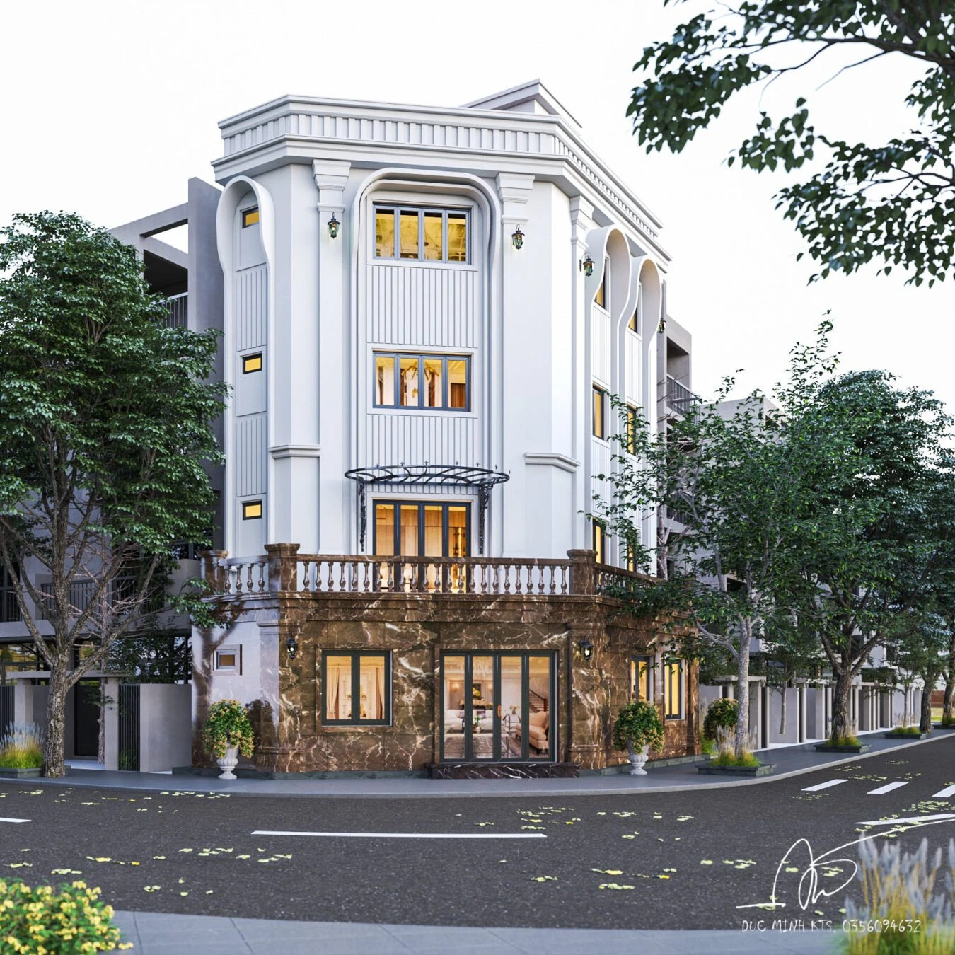 Exterior Sketchup Scene Download Modern ID 101000398 (Do Duc Minh)