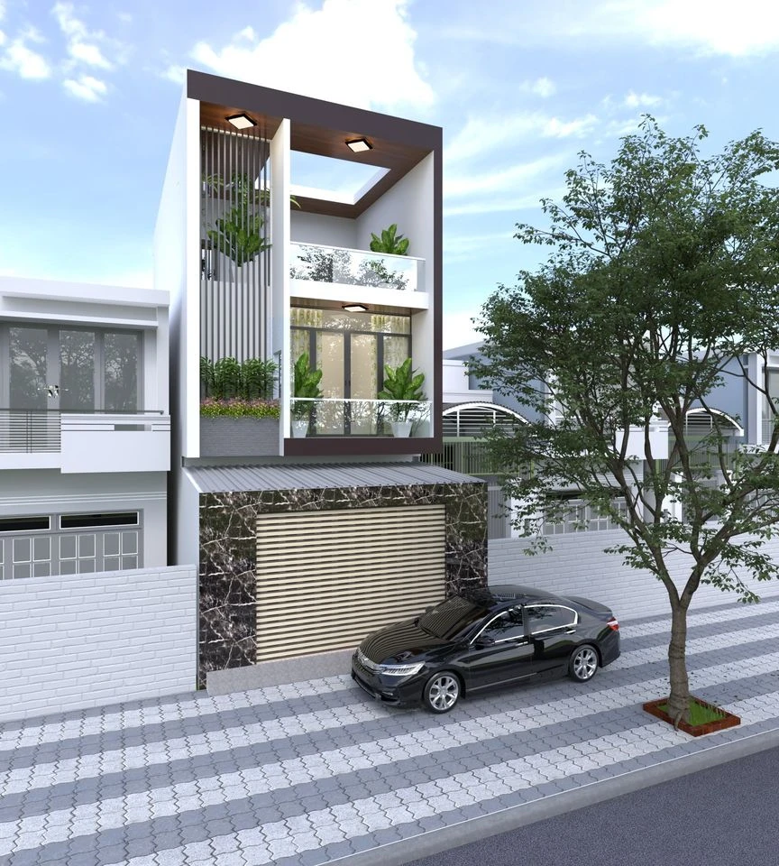 SketchUp Free Exterior Sketchup Scene Download Modern ID 101000578 (Trinh Tam)