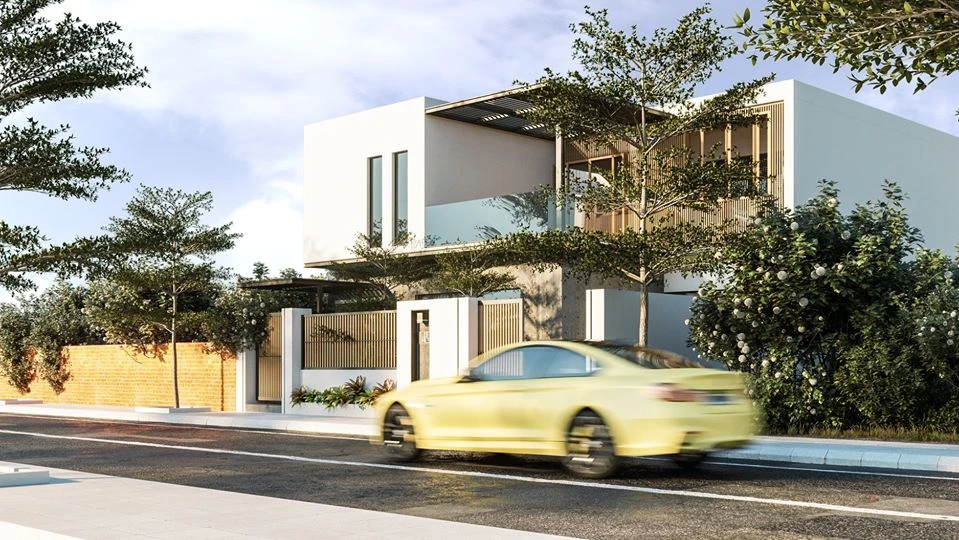 Exterior Sketchup Scene Download Modern ID 101000618 (Nguyen Nghia)