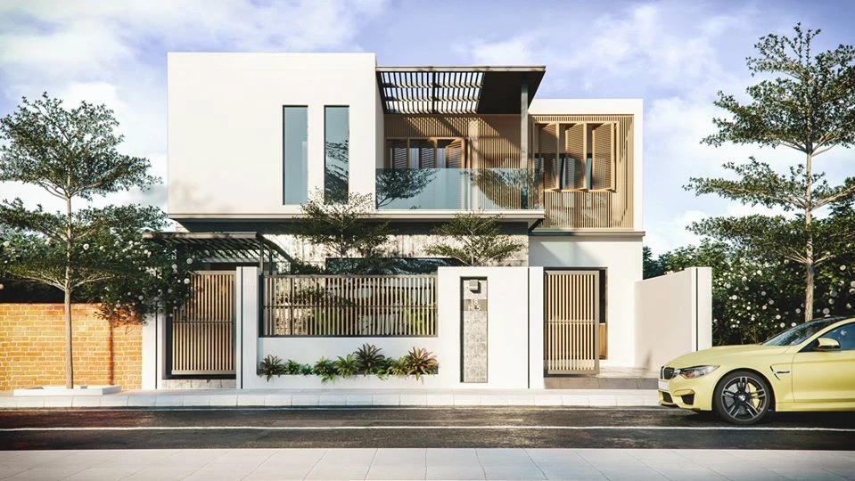 Exterior Sketchup Scene Download Modern ID 101000618 (Nguyen Nghia)