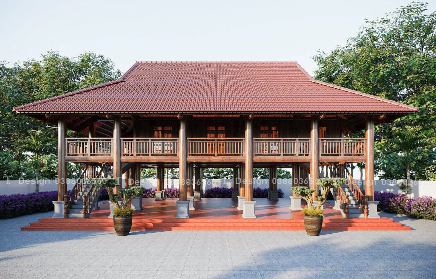 SketchUp Free Exterior Sketchup Scene Free Download Modern ID 101000323 (Trong Thanh)