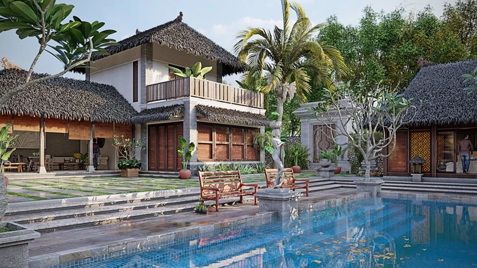 Exterior Sketchup Scene Free Download Modern ID 101000623 (Manh Thang)