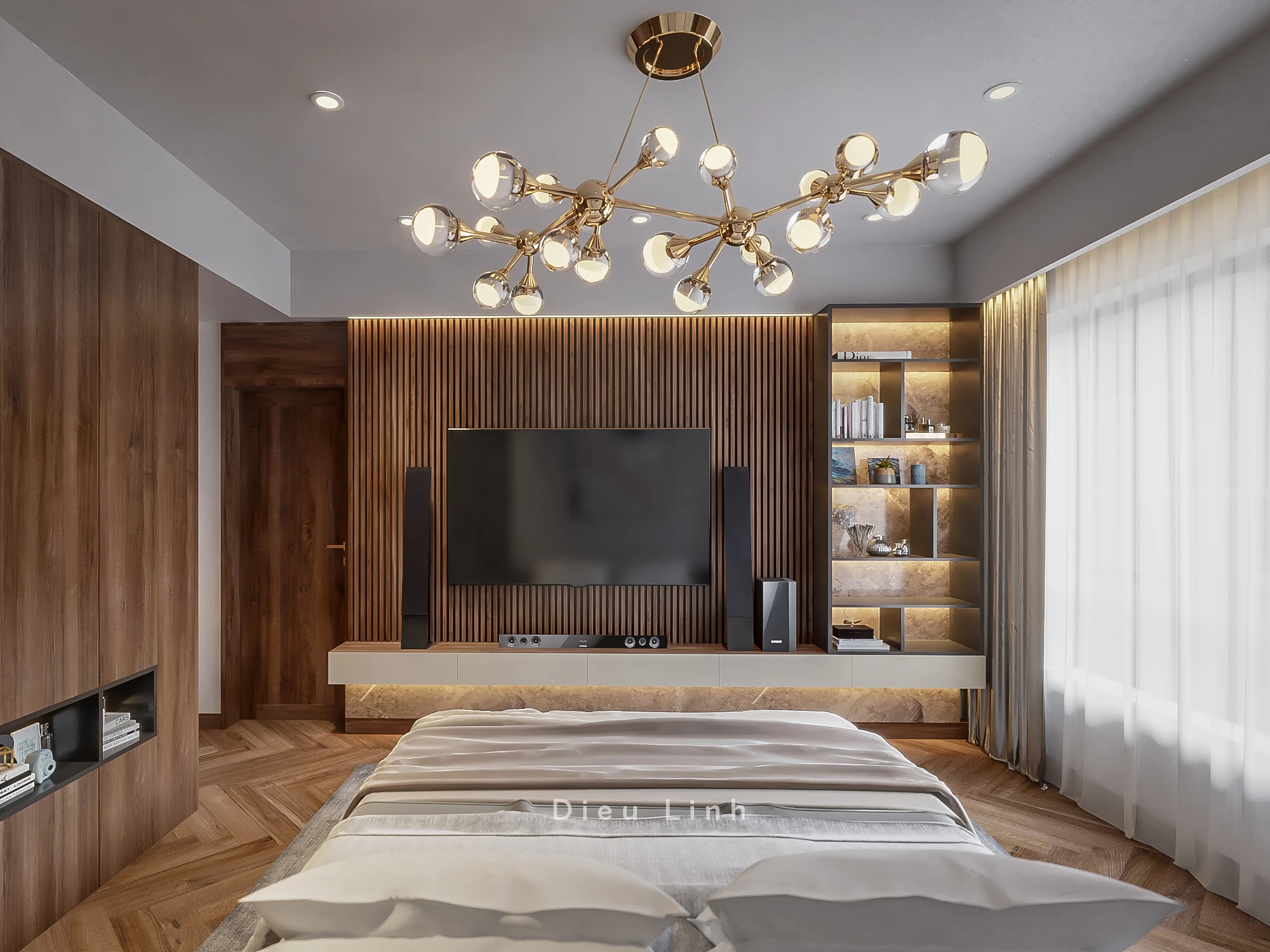 Free Download SketchUp Models Modern Apartment Vray ID 106000165 (Dieu Linh)