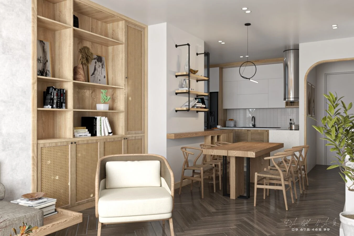 SketchUp Free Free Download SketchUp Models Modern Living Room - Dining Room ID 218000117 (Danh Nam)