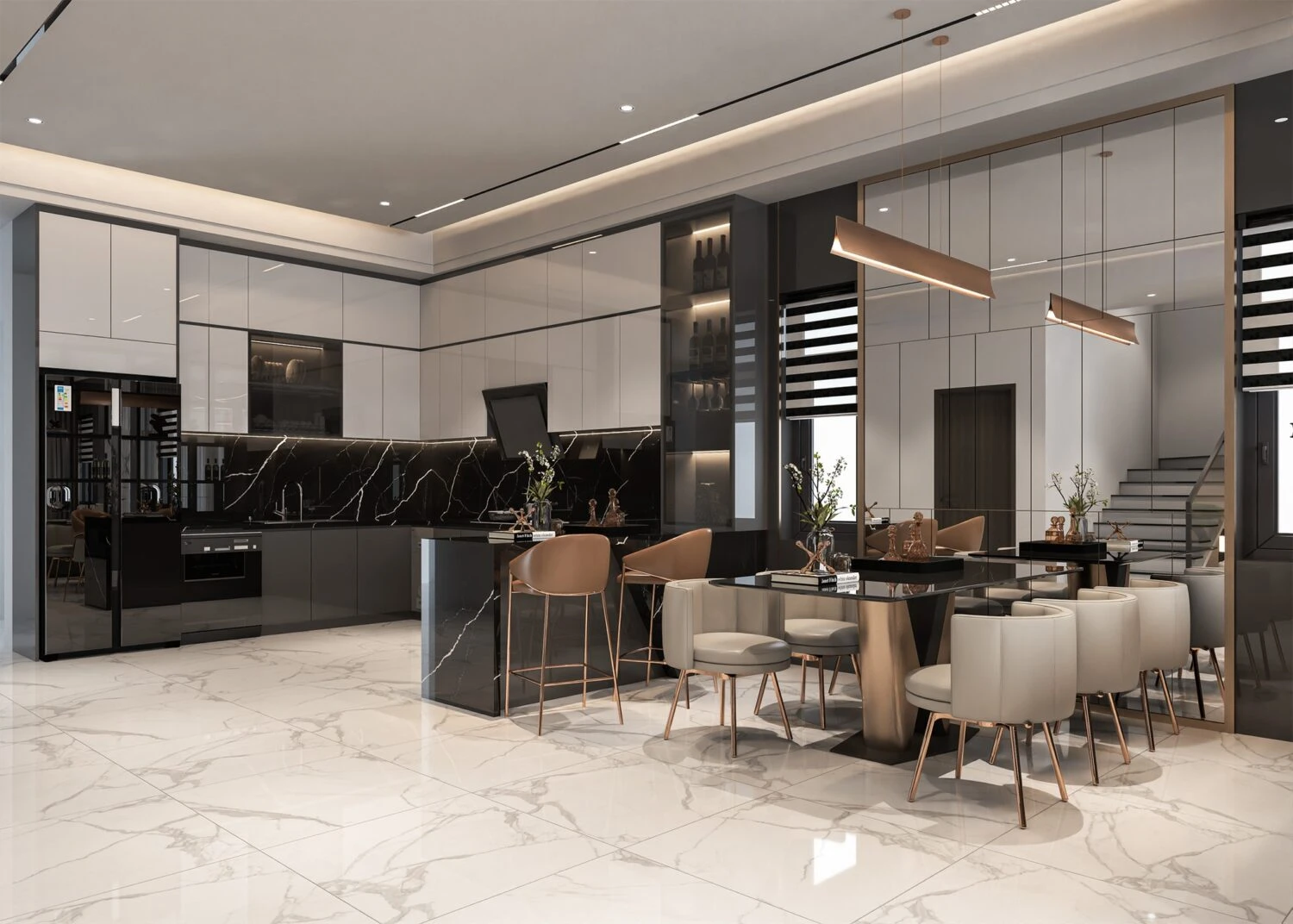 SketchUp Free Free Download SketchUp Models Modern Living Room - Dining Room Vantage ID 218000177 (Quoc Khanh)