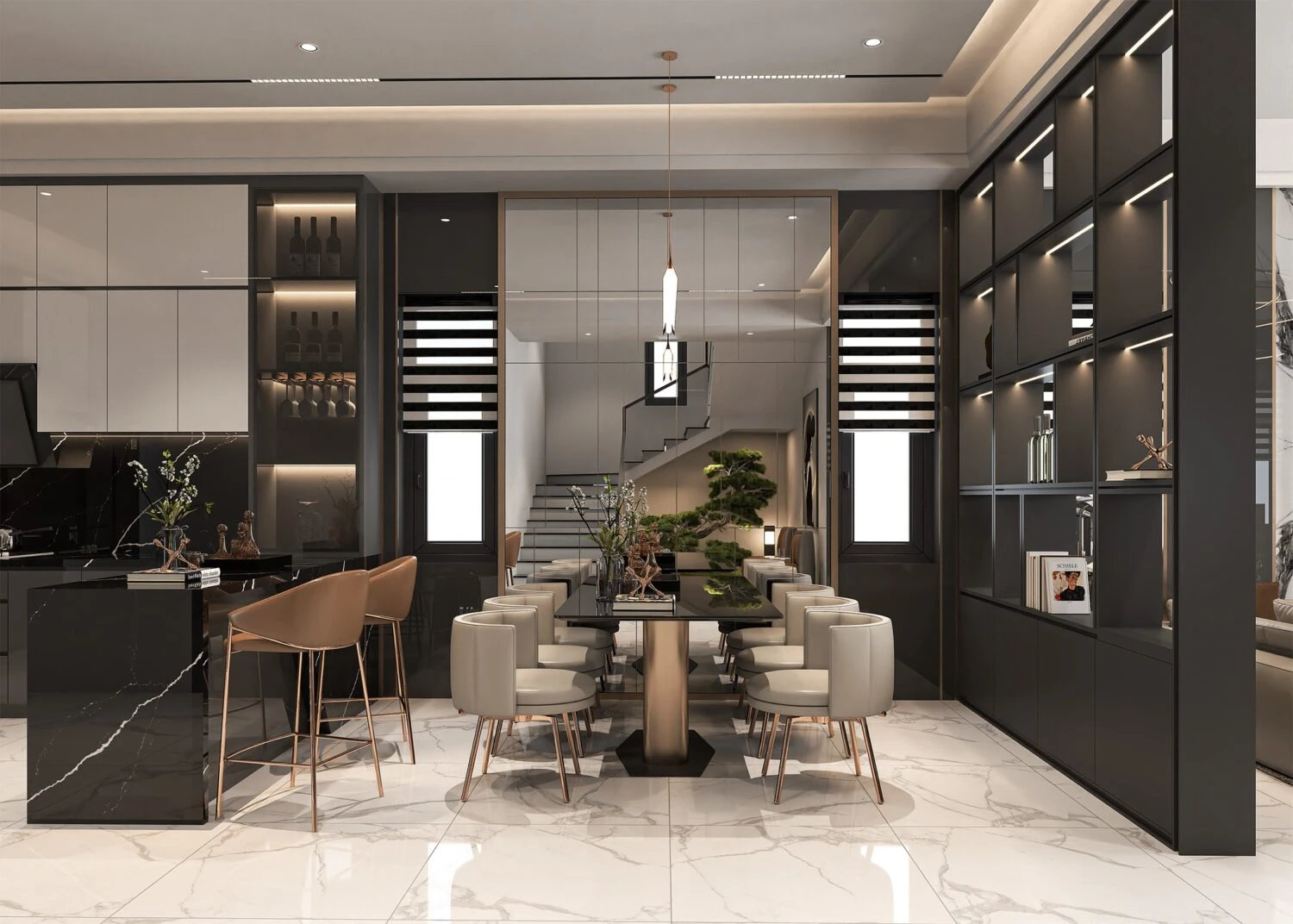 SketchUp Free Free Download SketchUp Models Modern Living Room - Dining Room Vantage ID 218000177 (Quoc Khanh)