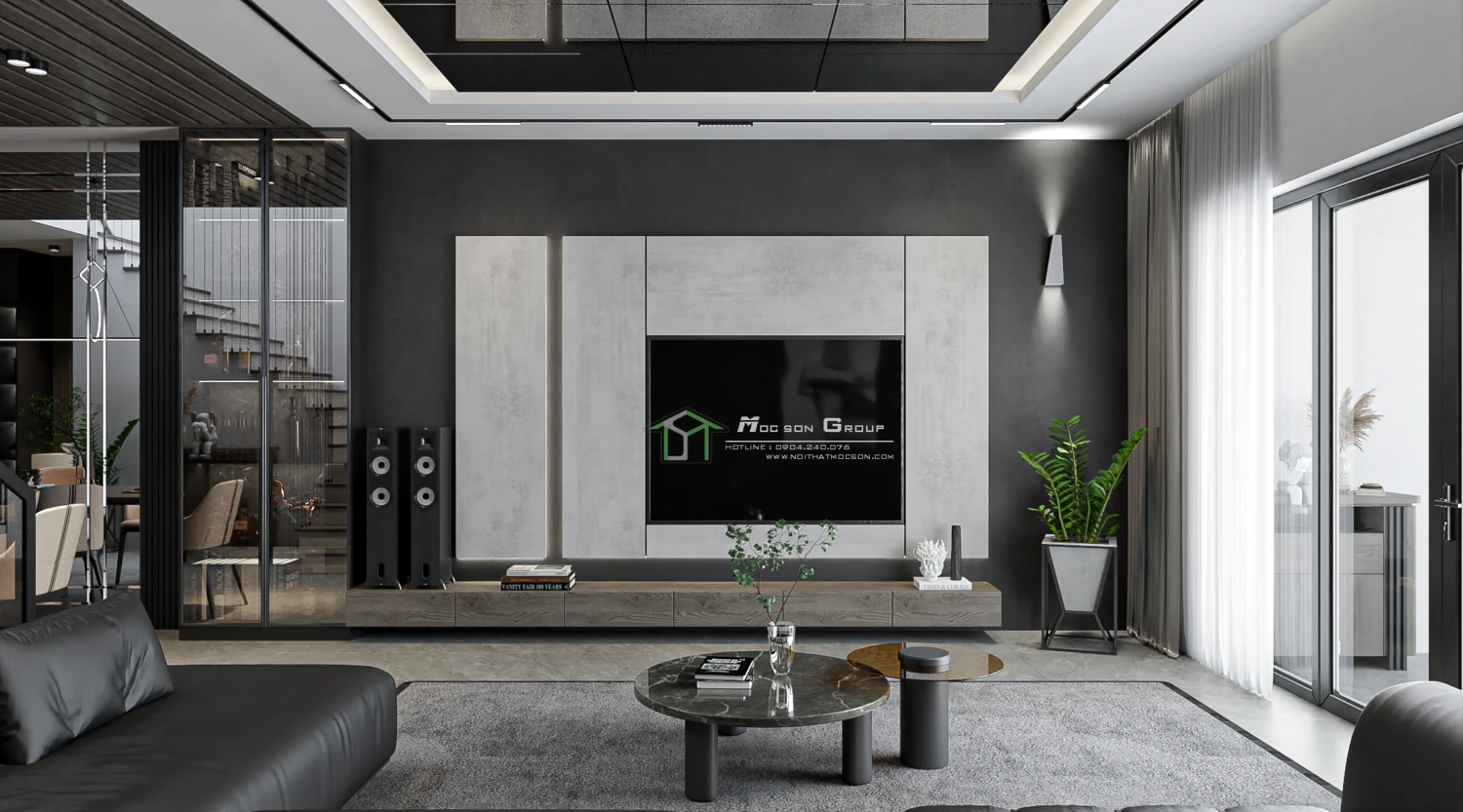 SketchUp Free Free Download SketchUp Models Modern Living Room - Dining Room Vray ID 218000147 (Danh Nam)