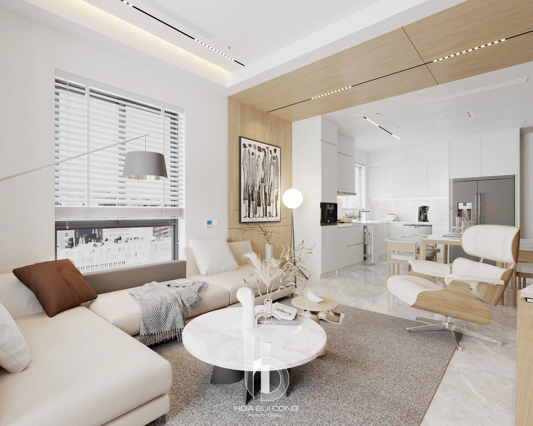 Free Download SketchUp Models Modern Living Room - Dining Room Vray ID 218000207 (Bui Cong Hoa)