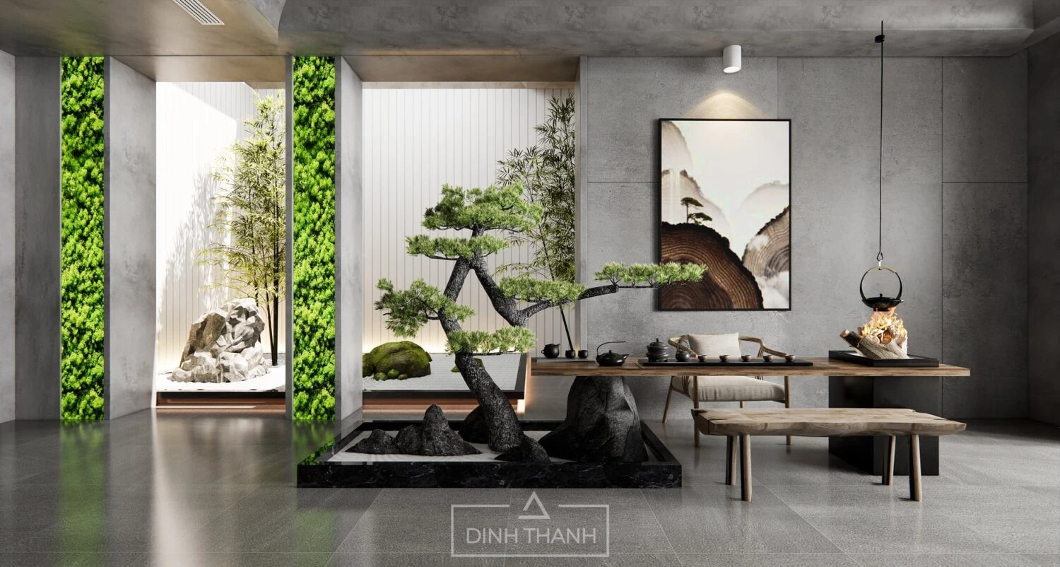 Free Download SketchUp Models Modern Tea Room Enscape ID 211000038 (Dinh Thanh)